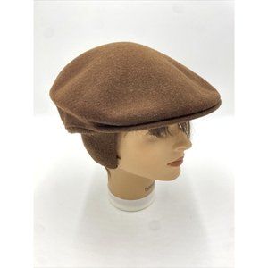 KANGOL Virgin Wool Newsboy Cap Brown Men’s One Size